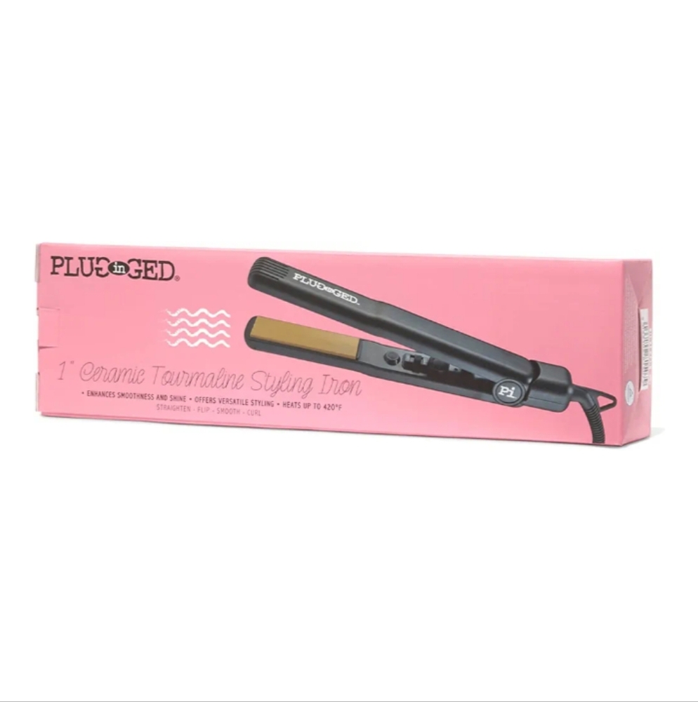 Plugged in- Ceramic Tourmaline Styling Iron (1-inch)